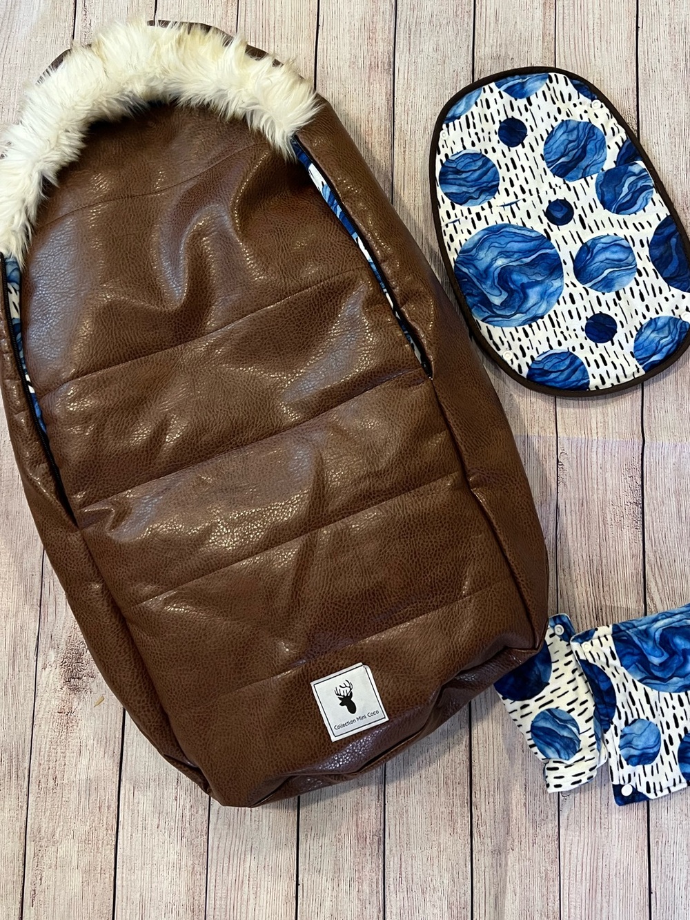 Collection Mini Coco Faux Leather Baby Footmuff